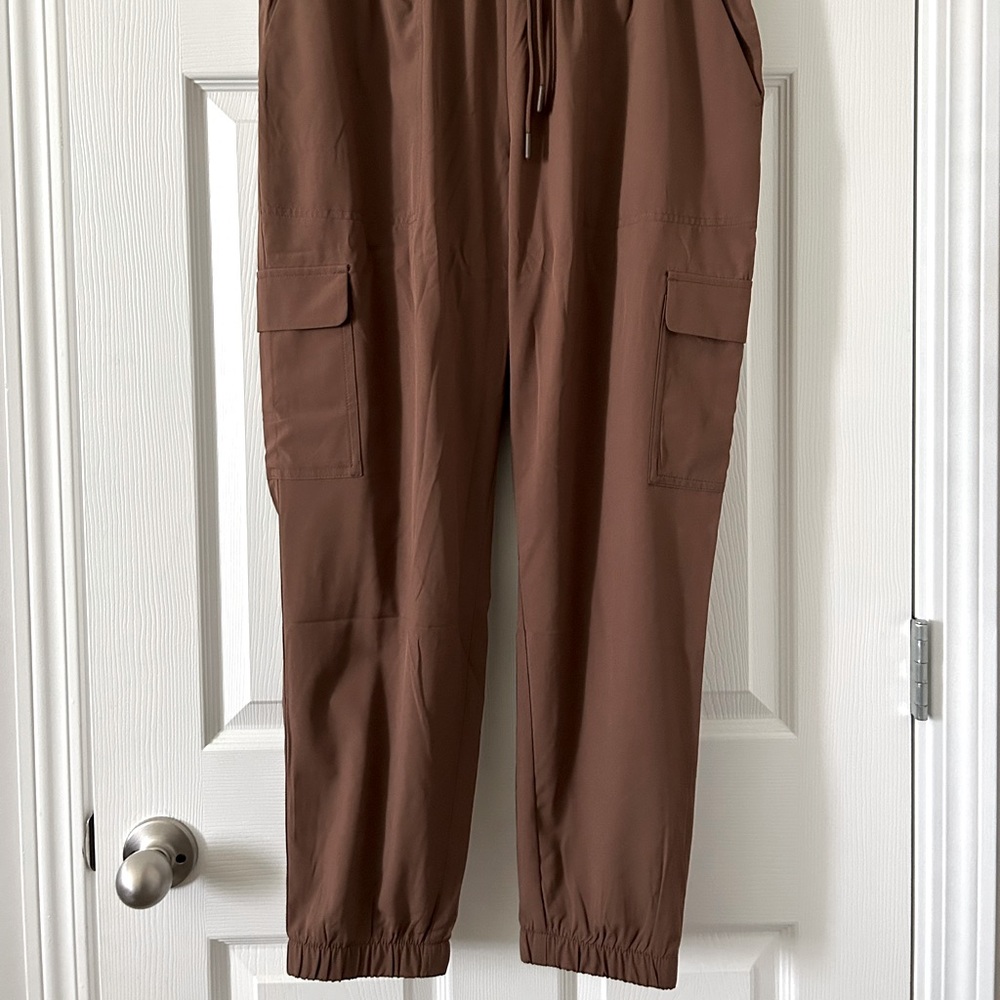 Taupe Athletic Cargo Joggers